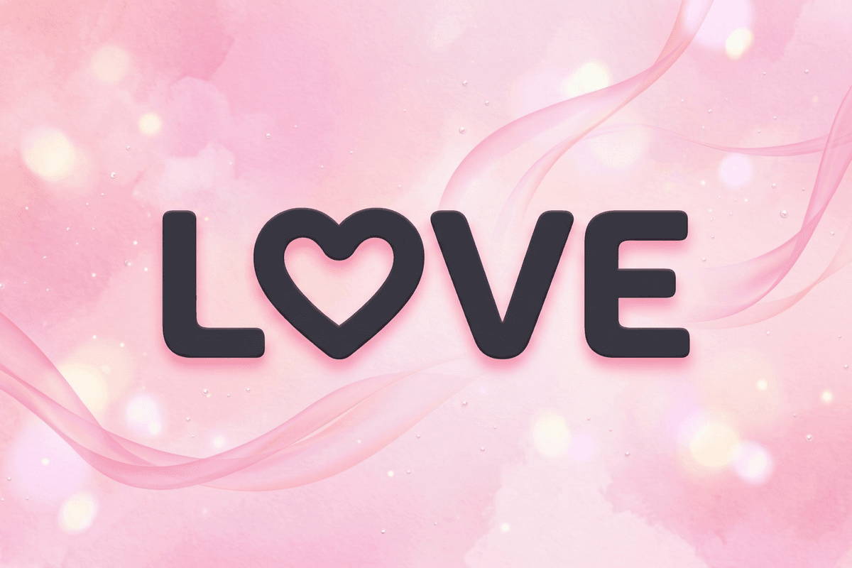 Screenshot of the Love Obsidian theme