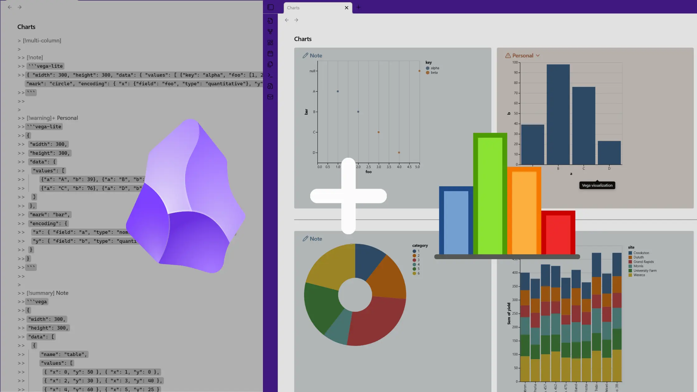 Best Obsidian Plugins to embed Charts